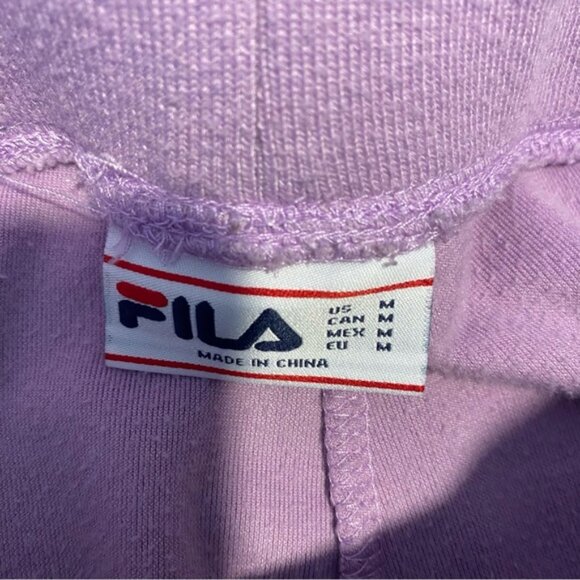 FILA Junior Purple Velour Track Pants Athleisure Loungewear - Picture 9 of 11
